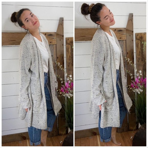 Madewell Sweaters - Cardigan Sweater NWT Gray Wool Blend L
